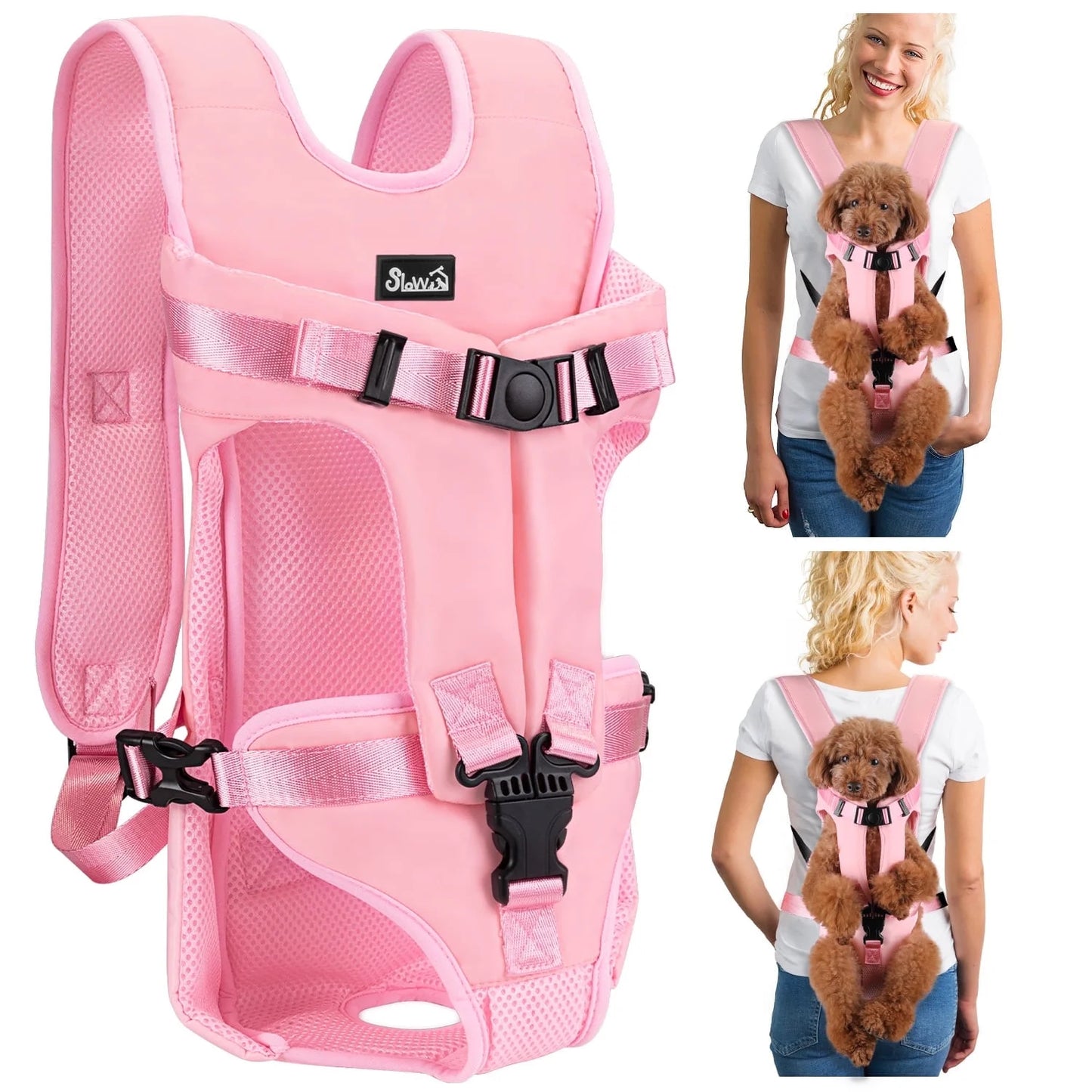 AUTOWT Pet Carrier Backpack - Breathable & Adjustable Design for Small Medium Dogs, Suitable for Outdoors