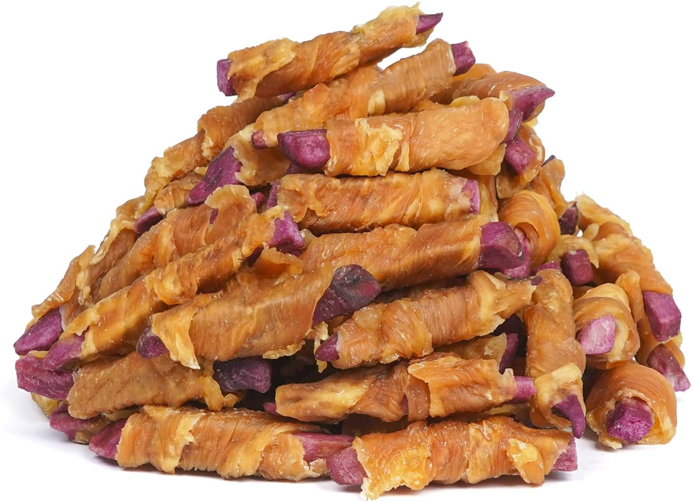 MON2SUN Rawhide Free Dog Treats, Chicken Wrapped Carrot Snacks, Healthy and Natural Chews for Small Dogs, 10.6Oz (15 Count - Pack of 1)