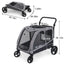 Stroller for Large Dogs, Extra Large Pet Stroller for Medium 2 Dogs, Dog Wagon, Dog Carriage, Foldable Design, Adjustable Handle