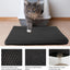 BN-LINK 17" X 23" Cat Litter Mat Trapping Match, Honeycomb Double Layer Design, Urine-Proof and Water Proof, Scatter Control, Easier to Clean & Washable(Black)