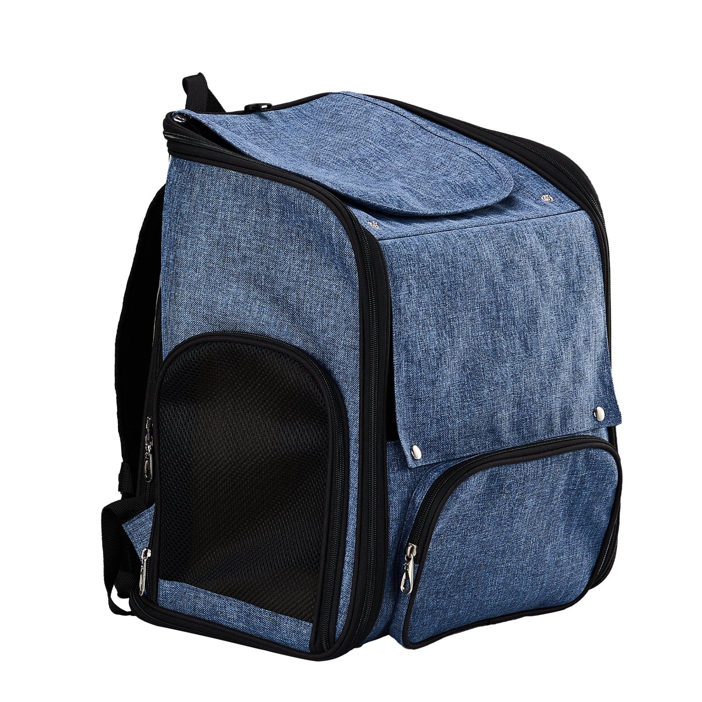 Ktaxon Cat Dog Backpack, Cat Carrier, Pet Carrier Backpack for Small Dogs, Pet Carrier with Shade, Blue