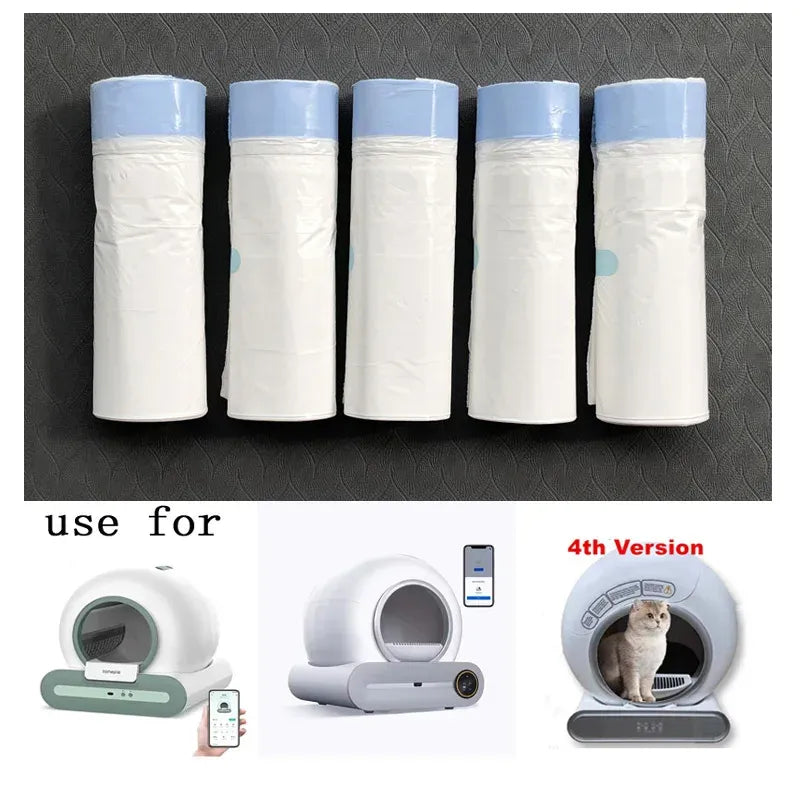 Cat Litter Bags for Automatic Litter Box Extra-Thick Cat Litter Box Liners for Meowant/Catlink/Tonepie Toilette