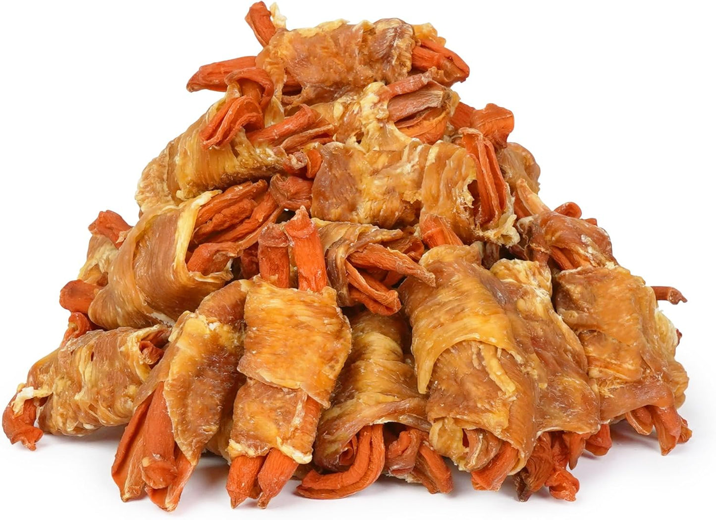 MON2SUN Rawhide Free Dog Treats, Chicken Wrapped Carrot Snacks, Healthy and Natural Chews for Small Dogs, 10.6Oz (15 Count - Pack of 1)