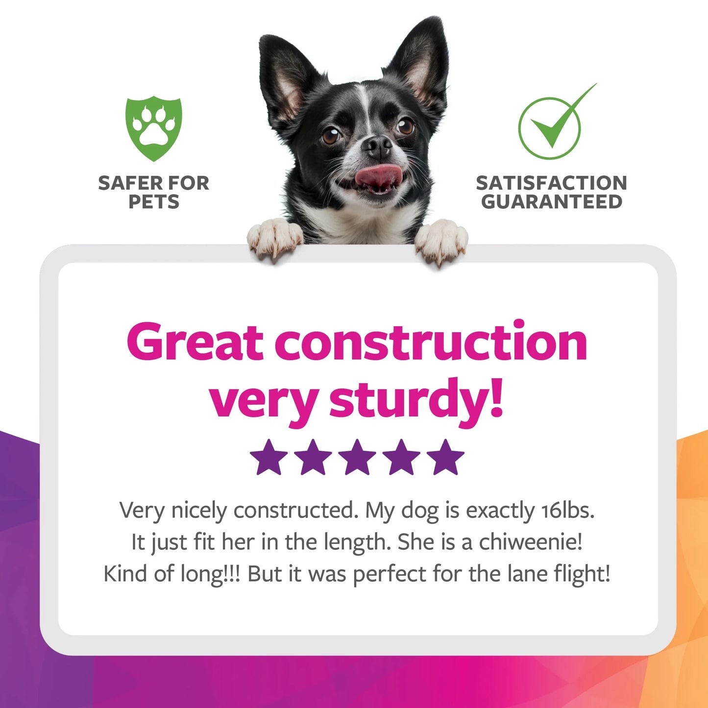 Trustypup Easy Explorer Medium Guaranteed On-Board Travel Pet Carrier, Black, 16 Lb Limit