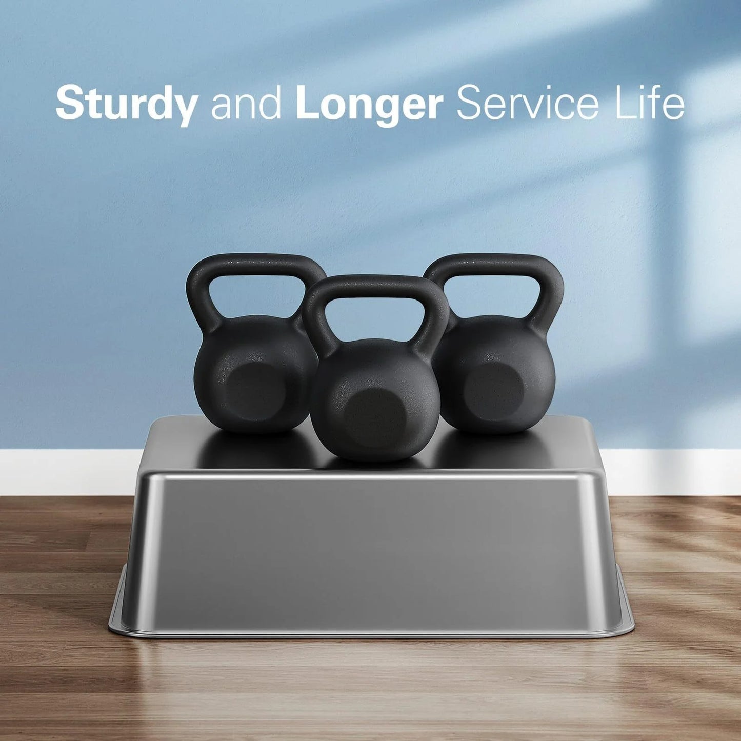 Stainless Steel Cat Litter Box, Bug Hull High Sided Metal Pan, Odor Control, Easy to Clean, 23.4" X 15.6" X 6"