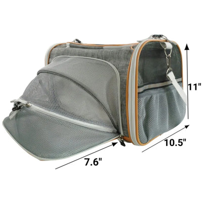 Collapsible Soft-Sided Crate with 2 Doors