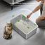 Ptlom Cat Litter Box with High Sides Large Stainless Steel Cat Litter Pan 23.6" X 15.7" X 7.9"