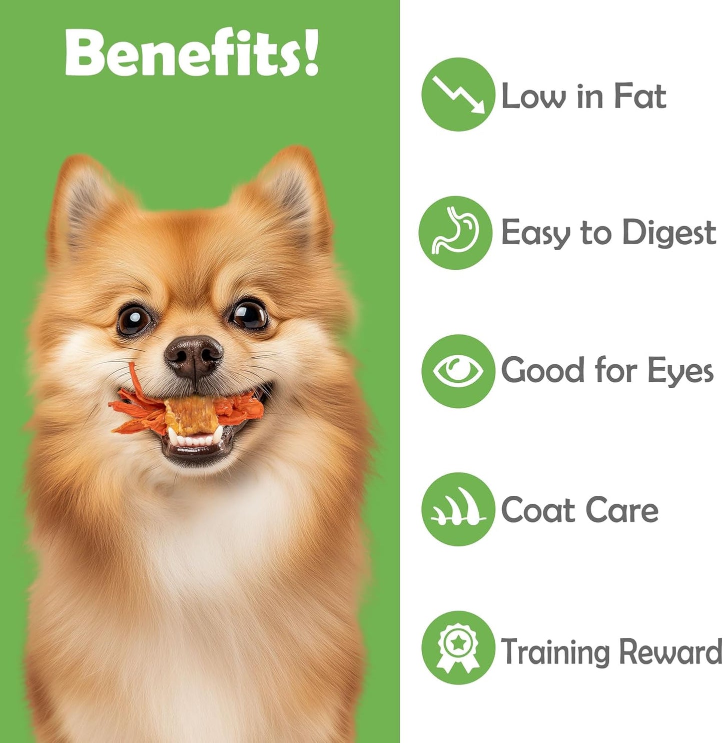 MON2SUN Rawhide Free Dog Treats, Chicken Wrapped Carrot Snacks, Healthy and Natural Chews for Small Dogs, 10.6Oz (15 Count - Pack of 1)