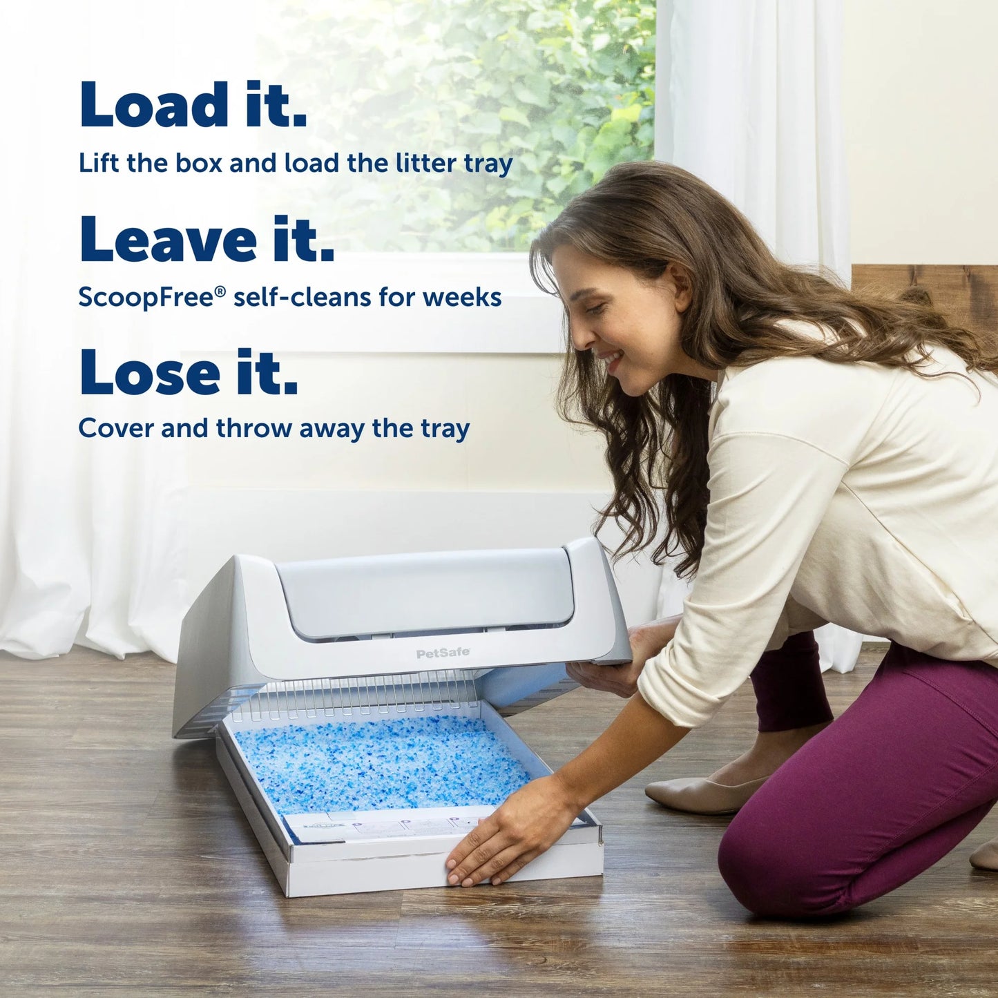 Petsafe Scoopfree Crystal Pro Legacy Self-Cleaning Cat Litter Box, Automatic, Not Enclosed, Gray