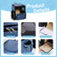 Ktaxon Cat Dog Backpack, Cat Carrier, Pet Carrier Backpack for Small Dogs, Pet Carrier with Shade, Blue