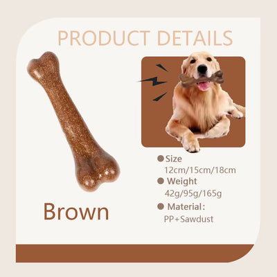 Dog Bone Chews Toys Nearly Ind Estructible Natural Non-Toxic Anti-Bite Puppy Toys for Small Medium Large Dog Pet Chew Toy