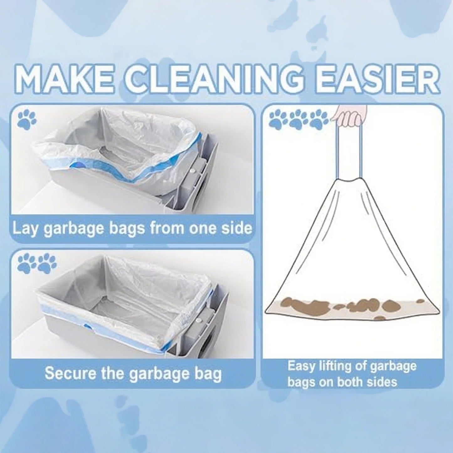 Ultimate Odor Control 26 X 17 Inch Durable Drawstring Litter Box Liner Bags, 60 Count