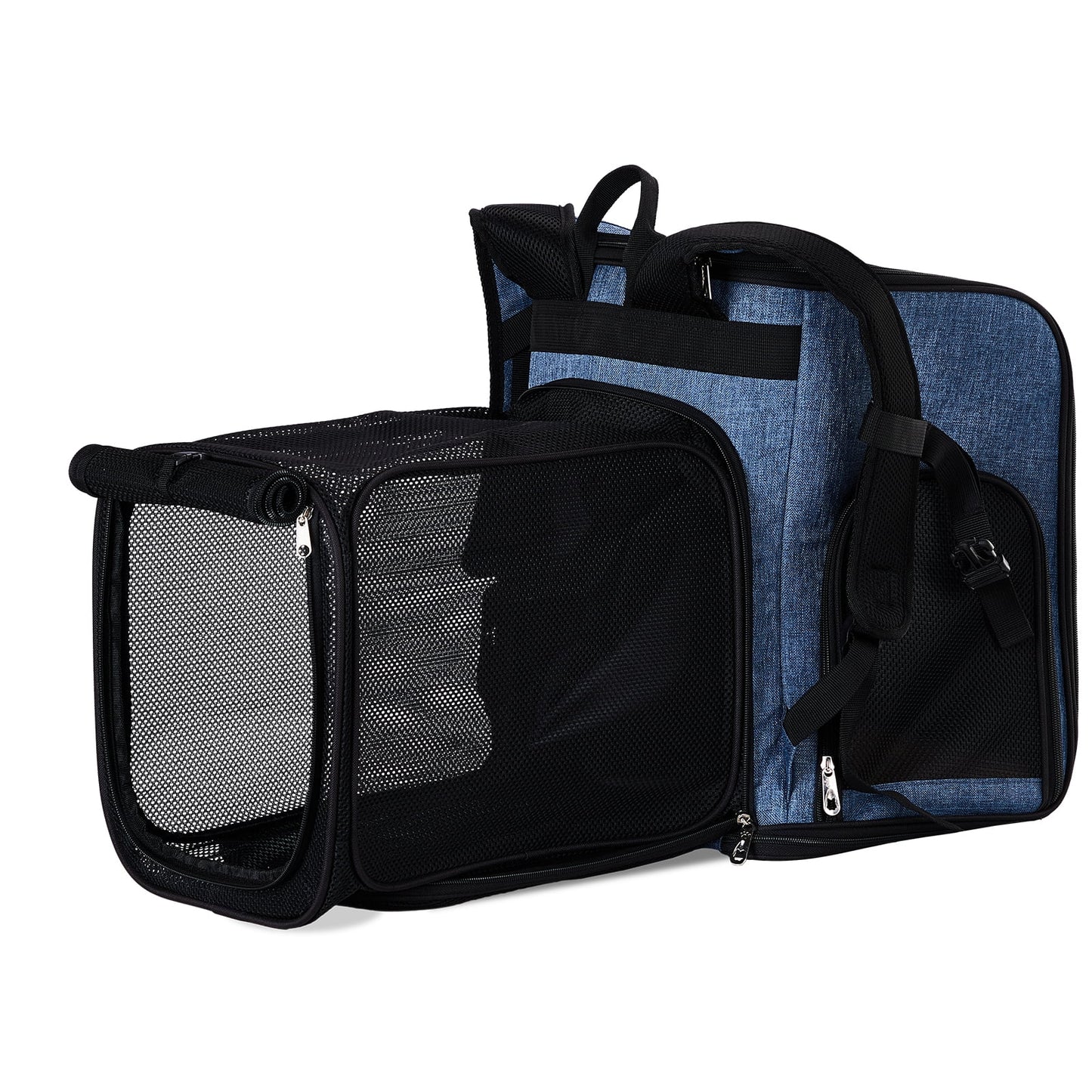 Ktaxon Cat Dog Backpack, Cat Carrier, Pet Carrier Backpack for Small Dogs, Pet Carrier with Shade, Blue