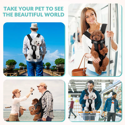 AUTOWT Pet Carrier Backpack - Breathable & Adjustable Design for Small Medium Dogs, Suitable for Outdoors