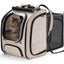 Pecute Cat Backpack Carrier Large Space Bubble Design for Travel Green Gray Khaki Ideal for Cat Lovers Animal Carrier