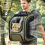 Pecute Cat Backpack Carrier Large Space Bubble Design for Travel Green Gray Khaki Ideal for Cat Lovers Animal Carrier