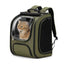 Pecute Cat Backpack Carrier Large Space Bubble Design for Travel Green Gray Khaki Ideal for Cat Lovers Animal Carrier