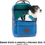 Kurgo Nomad Carrier Backpack - Airline Approved Dog Bag for Travel - Stylish Pet Backpack with Waterproof Bottom - Lightweight for Hiking - Small Breed Dog Carrier with Tablet Sleeve - Blue
