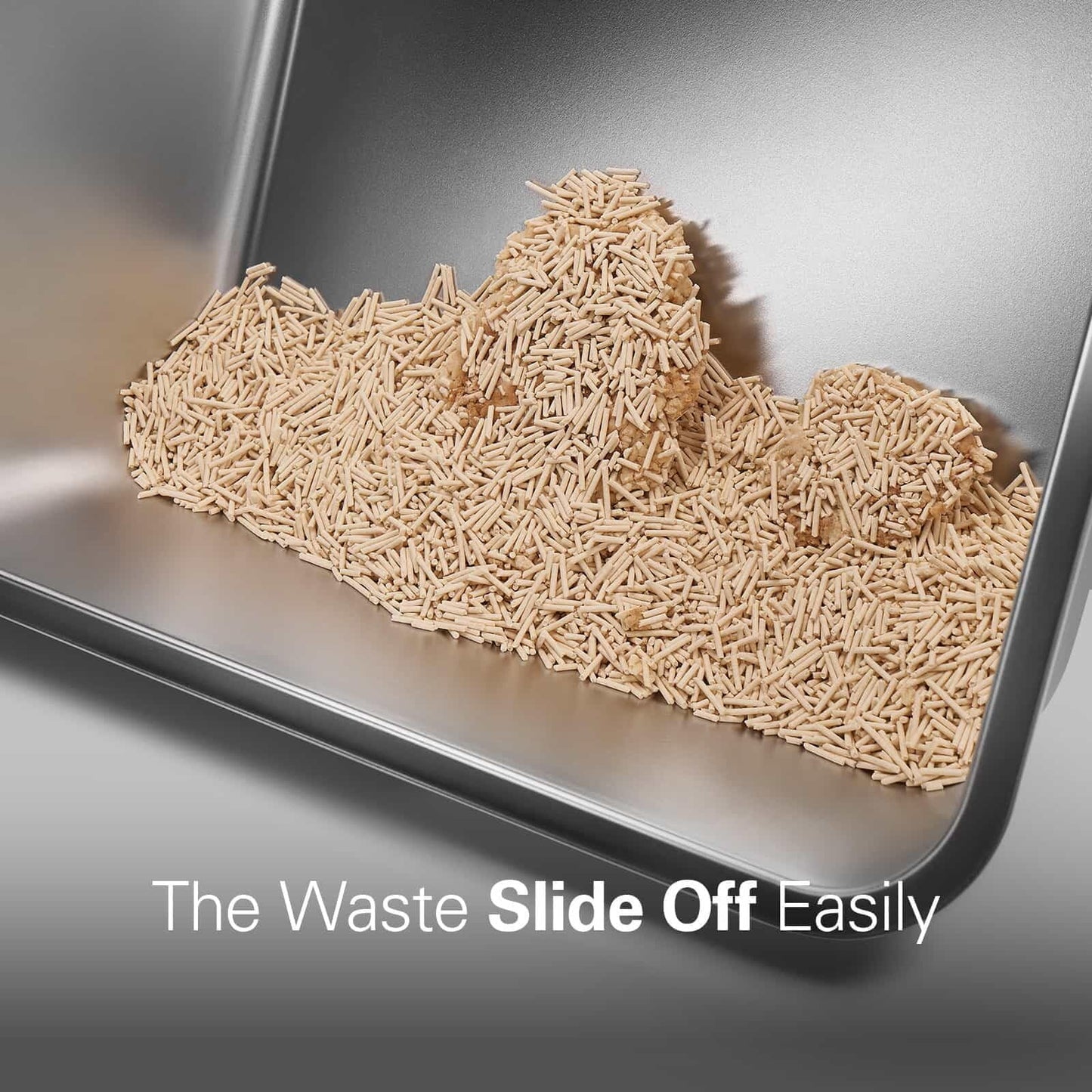 Stainless Steel Cat Litter Box, Bug Hull High Sided Metal Pan, Odor Control, Easy to Clean, 23.4" X 15.6" X 6"